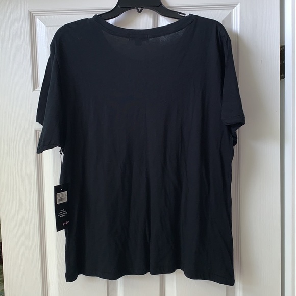 NWT WildFox Keke Easy Does It jet black graphic retro heart tee - Picture 3 of 5